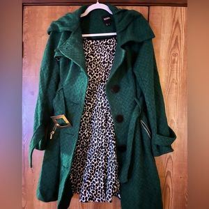 XOXO green winter coat